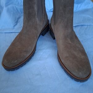 Suede Chelsea Boots - Taupe Brown Women’s Ankle Boot